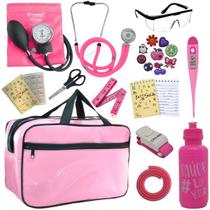 Kit Bolsa Aparelho de Pressão Esfigmomanômetro Esteto Pa Med Kit Bolsa Aparelho de Pressão Esfigmomanômetro Esteto Pa Med