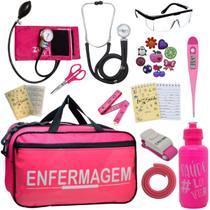 Kit Bolsa Aparelho Pressão Esfigmomanômetro Enfermagem Pa Med