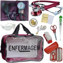 Kit Bolsa Aparelho Pressao Esteto Academico Completo