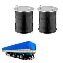 Kit Bolsa Ar Suspensao Semi Reboque Rebaixado Hbz Sem Base