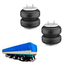 Kit Bolsa Ar Suspensor Eixo Rodofort 2 Gomos Fixação Cruzada Kit Bolsa Ar Suspensor Eixo Rodofort 2 Gomos Fixação Cruzada