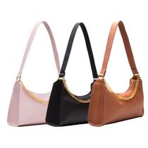 Kit Bolsa Baguete Festa Corrente Lateral De Ombro Conjunto 3 Peças Barato