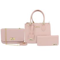 Kit Bolsa Baú Média E Flat Com Carteira Kit Bolsa Baú Média E Flat Com Carteira
