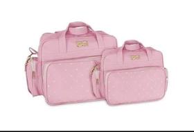 Kit bolsa bordada cor rosa Kit bolsa bordada cor rosa