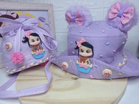 Kit Bolsa + Chapéu Infantil Menina