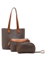 Kit Bolsa Chenson 3 Peças Café Monograma Baby Urso Kit Bolsa Chenson 3 Peças Café Monograma Baby Urso