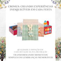 Kit Bolsa Coelho Páscoa Pelúcia 2Un