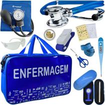 Kit Bolsa Cores Aparelho Pressao Esfigmomanometro Enfermagem Incoterm