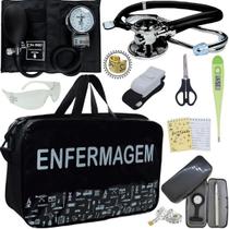 Kit Bolsa Cores Aparelho Pressao Esfigmomanometro Enfermagem Pa Med