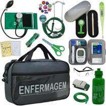 Kit Bolsa Cores Aparelho Pressao Esfigmomanometro Medidor Enfermagem Pa Med