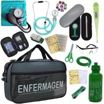 Kit Bolsa Cores Aparelho Pressao Esfigmomanometro Medidor Enfermagem Premium