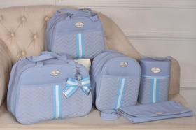 Kit bolsa de bebe maternidade 5 peças laço