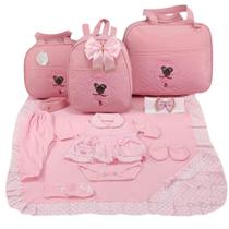 Kit Bolsa de Maternidade 3 Peças Bailarina Saida Menina