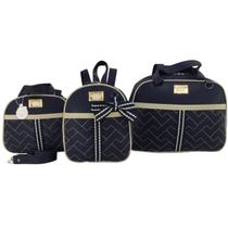 Kit Bolsa de Maternidade 3 Peças Laço Menino