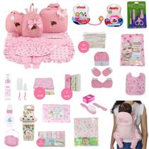 Kit Bolsa de Maternidade 3 Peças + Saída maternidade + Enxoval Master menina