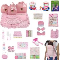 Kit Bolsa de Maternidade 3 Peças + Saída maternidade + Enxoval Master menina
