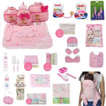 Kit Bolsa de Maternidade 3 Peças + Saída maternidade + Enxoval Master menina Kit Bolsa de Maternidade 3 Peças + Saída maternidade + Enxoval Master menina