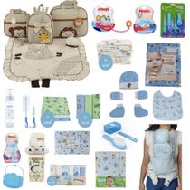 Kit Bolsa de Maternidade 3 Peças + Saída maternidade + Enxoval Master menino