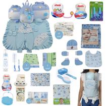 Kit Bolsa de Maternidade 3 Peças + Saída maternidade + Enxoval Master menino