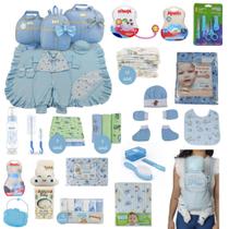 Kit Bolsa de Maternidade 3 Peças + Saída maternidade + Enxoval Master menino