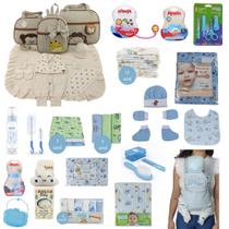 Kit Bolsa de Maternidade 3 Peças + Saída maternidade + Enxoval Master menino - LET BABY BOLSAS DE MATERNIDADE