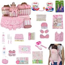 Kit Bolsa de Maternidade 5 Peças + Saída maternidade + Enxoval Master menina Kit Bolsa de Maternidade 5 Peças + Saída maternidade + Enxoval Master menina