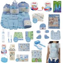 Kit Bolsa de Maternidade 5 Peças + Saída maternidade + Enxoval Master menino