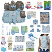 Kit Bolsa de Maternidade 5 Peças + Saída maternidade + Enxoval Master menino