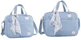 Kit Bolsa de Maternidade e Frasqueira Bunny Azul Just Baby