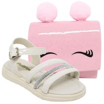 Kit Bolsa De Pompom Rosa Moderna E Sandalia Infantil Menina Macia Leve Delicada Tira Strass Brilho Kit Bolsa De Pompom Rosa Moderna E Sandalia Infantil Menina Macia Leve Delicada Tira Strass Brilho
