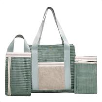 Kit Bolsa de Praia Feminina Conjunto Bolsa com Necessaire