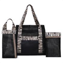 Kit Bolsa de Praia Feminina Conjunto Bolsa com Necessaire