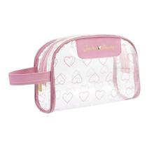 Kit Bolsa De Praia + Necessaire Flor Rosa