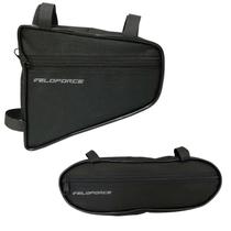 Kit Bolsa De Quadro Bike Ciclismo Veloforce Preta 2 Unidades