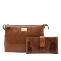 Kit Bolsa e Carteira de Couro Mariart 2194 + 100