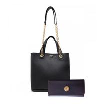 Kit Bolsa e Carteira Feminina Elegante Sacola Transversal Kit Bolsa e Carteira Feminina Elegante Sacola Transversal