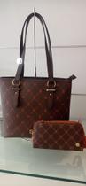 Kit bolsa e carteira feminina marrom Kit bolsa e carteira feminina marrom
