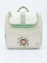 Kit Bolsa e Mochila Térmica Luxo Bordado Leão Safari Verde