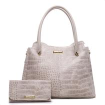 Kit bolsa e sacola croco com carteira lançamento lorena vitoria Kit bolsa e sacola croco com carteira lançamento lorena vitoria