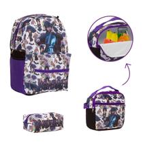 Kit Bolsa Escolar Infantil Wandinha Alça Costas Reforçada Kit Bolsa Escolar Infantil Wandinha Alça Costas Reforçada