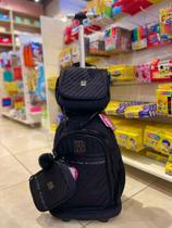 Kit Bolsa Escolar Mochila Rodinhas Com Lancheira E Estojo RB - Rebecca Bonbon