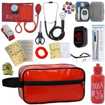 Kit Bolsa Estágio Aparelho de Pressão Esfigmomanometro Enfermagem Premium Kit Bolsa Estágio Aparelho de Pressão Esfigmomanometro Enfermagem Premium