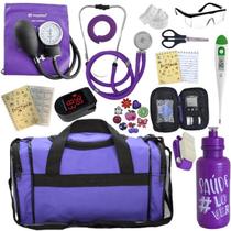 Kit Bolsa Estágio Aparelho de Pressão Esfigmomanometro Esteto Medidor de Glicemia Completo Incoterm Kit Bolsa Estágio Aparelho de Pressão Esfigmomanometro Esteto Medidor de Glicemia Completo Incoterm