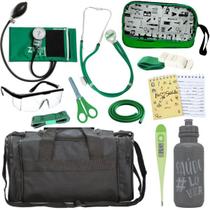 Kit Bolsa Estágio Aparelho de Pressão Esfigmomanometro Esteto Pa Med Kit Bolsa Estágio Aparelho de Pressão Esfigmomanometro Esteto Pa Med