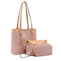 Kit Bolsa Feminina Chenson Dupla Face 3 Peças Com Bolsa Grande Bolsa Pequena E Nécessaire Kit Bolsa Feminina Chenson Dupla Face 3 Peças Com Bolsa Grande Bolsa Pequena E Nécessaire