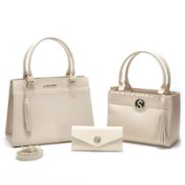 Kit Bolsa Feminina Grande + Bolsa Média + Carteira !!!