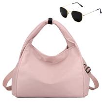 Kit Bolsa Feminina Grande Multiuso Transversal + Óculos De Sol Hexagonal Kit Bolsa Feminina Grande Multiuso Transversal + Óculos De Sol Hexagonal