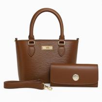 Kit Bolsa Feminina Lorena Com Alça Transversal Removível Willibags.