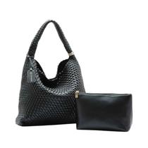 Kit Bolsa Feminina Ombro + Necessaire Chenson Tressê Elegance Kit Bolsa Feminina Ombro + Necessaire Chenson Tressê Elegance