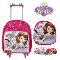 Kit Bolsa Feminina Rodinha Creche Princesa Sofia Reforçada Kit Bolsa Feminina Rodinha Creche Princesa Sofia Reforçada